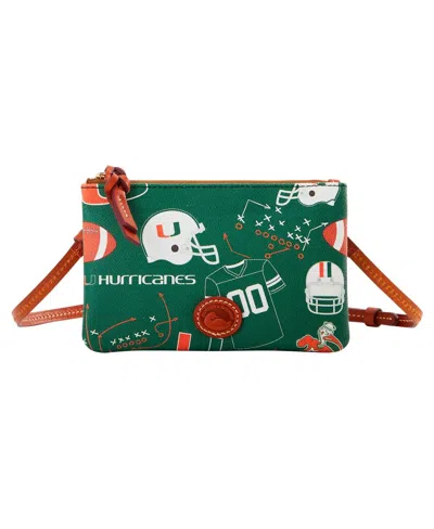 Dooney & Bourke Miami Hurricanes Top Zip Crossbody Purse In No Color
