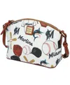 Dooney & Bourke Miami Marlins Gameday Suki Crossbody With Medium Wristlet In Transparent