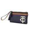 Dooney & Bourke Minnesota Twins Infield Double-zip Wristlet In No Color