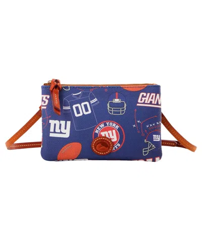 Dooney & Bourke New York Giants Top Zip Crossbody Purse In Transparent