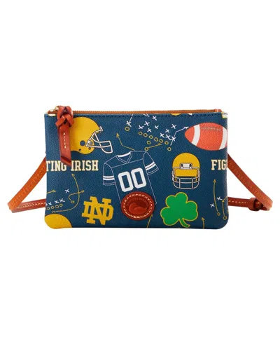 Dooney & Bourke Notre Dame Fighting Irish Top Zip Crossbody Purse In Transparent