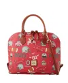 Dooney & Bourke Ohio State Buckeyes Game Day Zip Zip Satchel In Multi