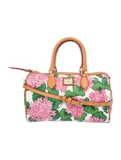Pre-owned Dooney & Bourke Patent Leather Top Handle Bag In Pink