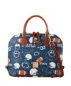 Dooney & Bourke Penn State Nittany Lions Game Day Zip Satchel In Blue