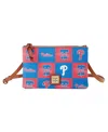 Dooney & Bourke Philadelphia Phillies Top Zip Crossbody Purse In Red