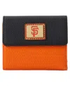 Dooney & Bourke San Francisco Giants Flap Credit Card Wallet In Orange