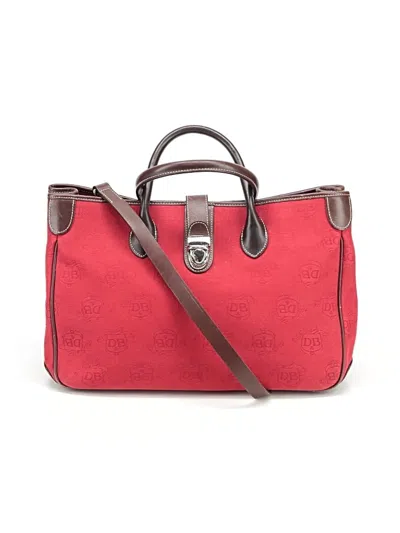 Pre-owned Dooney & Bourke Satchel In Red