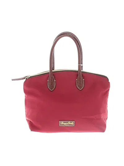 Pre-owned Dooney & Bourke Satchel In Red