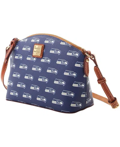 Dooney & Bourke Seattle Seahawks Signature Suki Crossbody With Medium Wristlet In Transparent