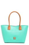 Dooney & Bourke Small Russel Two-tone Tote Bag In Green
