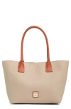Dooney & Bourke Small Russel Two-tone Tote Bag In Taupe