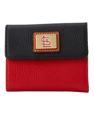 Dooney & Bourke St. Louis Cardinals Flap Credit Card Wallet In Red
