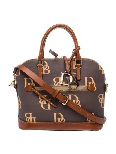 Pre-owned Dooney & Bourke Top Handle Bag In Brown