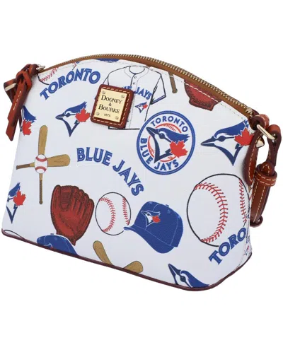 Dooney & Bourke Toronto Blue Jays Gameday Suki Medium Wristlet With Crossbody Bag In Transparent