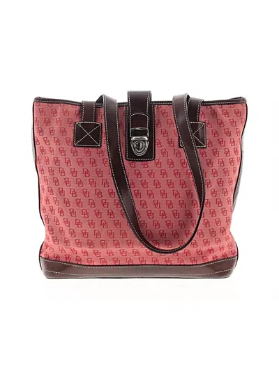 Pre-owned Dooney & Bourke Tote Bag In Red