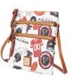 Dooney & Bourke Women's Atlanta Falcons Triple-zip Crossbody Bag
