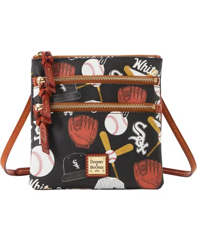 Dooney & Bourke Women's Cleveland Guardians Game Day Triple Zip Crossbody Purse In Multi