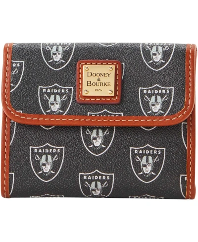 Dooney & Bourke Women's  Las Vegas Raiders Flap Credit Card Wallet In Multi