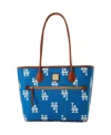 Dooney & Bourke Women's  Florida Gators Sporty Monogram Large Zip Tote Bag In Blue
