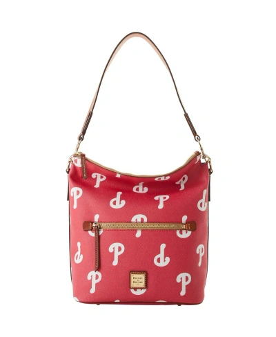 Dooney & Bourke Women's  Philadelphia Phillies Sporty Monogram Large Purse In Red