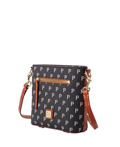 Dooney & Bourke Women's  Pittsburgh Pirates Signature Small Zip Crossbody In Black