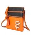 Dooney & Bourke Women's  San Francisco Giants Infield Triple Zip Crossbody Purse In Orange