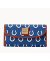 Dooney & Bourke Women's Indianapolis Colts Team Color Continental Clutch In Blue