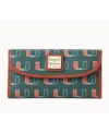 Dooney & Bourke Women's Miami Hurricanes Team Color Continental Clutch In No Color