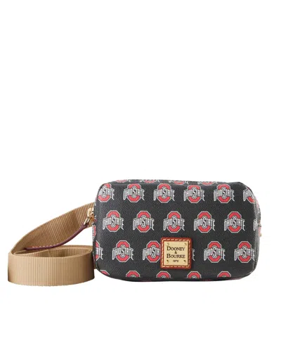 Dooney & Bourke Women's Ohio State Buckeyes Signature Adjustable Belt Bag In Black