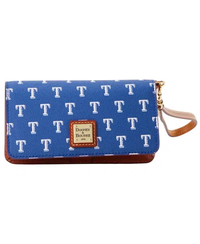 Dooney & Bourke Women's Texas Rangers Fey Phone Wristlet In Blue