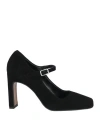 Doop Woman Pumps Black Size 8 Leather In Black