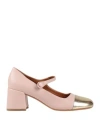 Doop Woman Pumps Pastel Pink Size 8 Leather In Pink