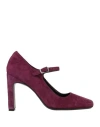 Doop Woman Pumps Purple Size 8 Leather