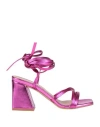 Doop Woman Sandals Fuchsia Size 6 Textile Fibers