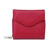 Dopp Accordion Zip French Womens Rfid Blocking Front Pocket Wallet In Red