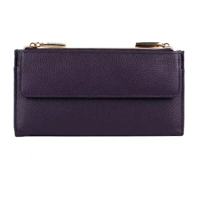 Dopp Cosmopolitan Womens Rfid Blocking Envelope Wallet In Purple