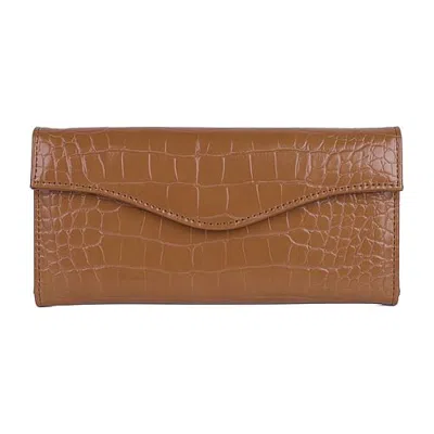 Dopp Large Flap Womens Wallet In Brown