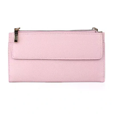 Dopp Leather Cosmopolitan Wallet Womens Rfid Blocking Envelope Wallet In Pink