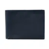 Dopp Men's Leather  Rfid Convertible Bifold Wallet With Snap Coin Pouch In Black