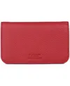 Dopp Women's Pik-me-up Snap Card Case Wallet In Red