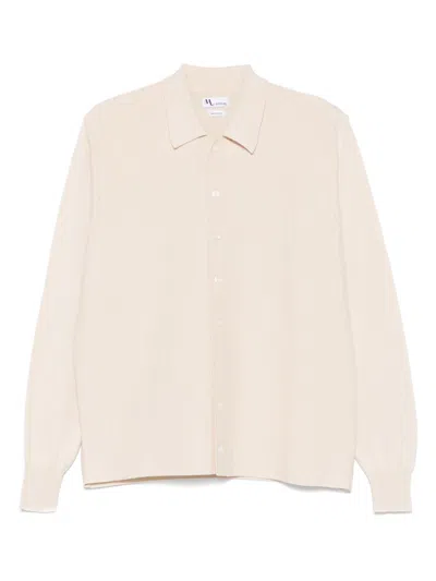 Doppia A Button-up Ribbed Cuffs Long Sleeve Shirt For Men In Pink