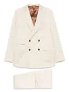 Doppia Beige Aaradeo Blazer And Aantioco Trousers In White
