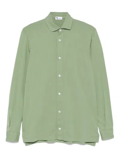 Doppia Green Long Sleeves Cotton Shirt