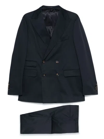 Doppia Navy Blue Aaradeo Blazer And Aantioco Trousers