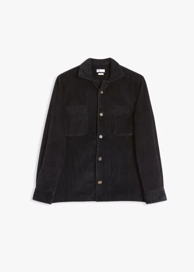 Doppiaa Aabba Corudroy Overshirt In Black