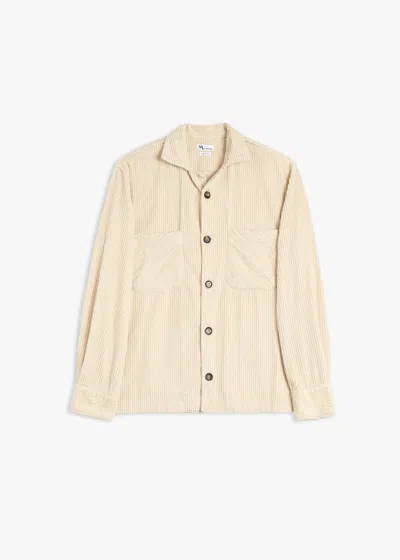 Doppiaa Aabba Corudroy Overshirt In Nude