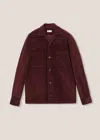 Doppiaa Aabba Wide Corudroy Overshirt In Brown