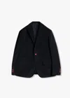 Doppiaa Aabenzio Single-breasted Jacket With Patch Pockets In Black