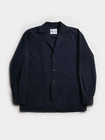Doppiaa Aabigail Unlined Blue Shirt-jacket