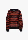 DOPPIAA AABUK ROUND-NECKED STRIPED SWEATER